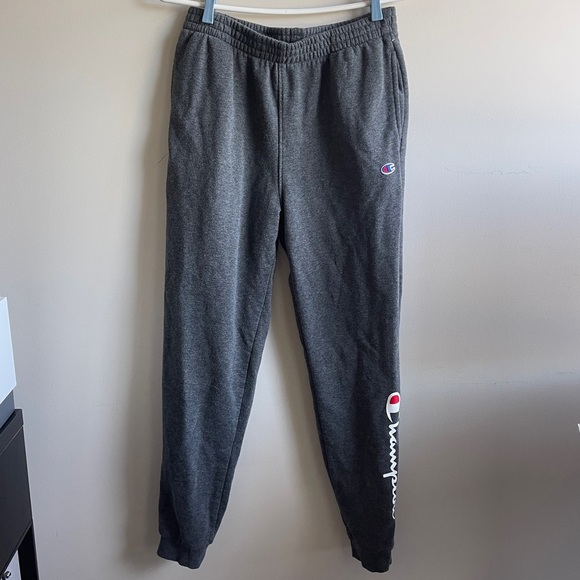 Champion Gray Sweatpants Athletic Style - Picture 1 of 5